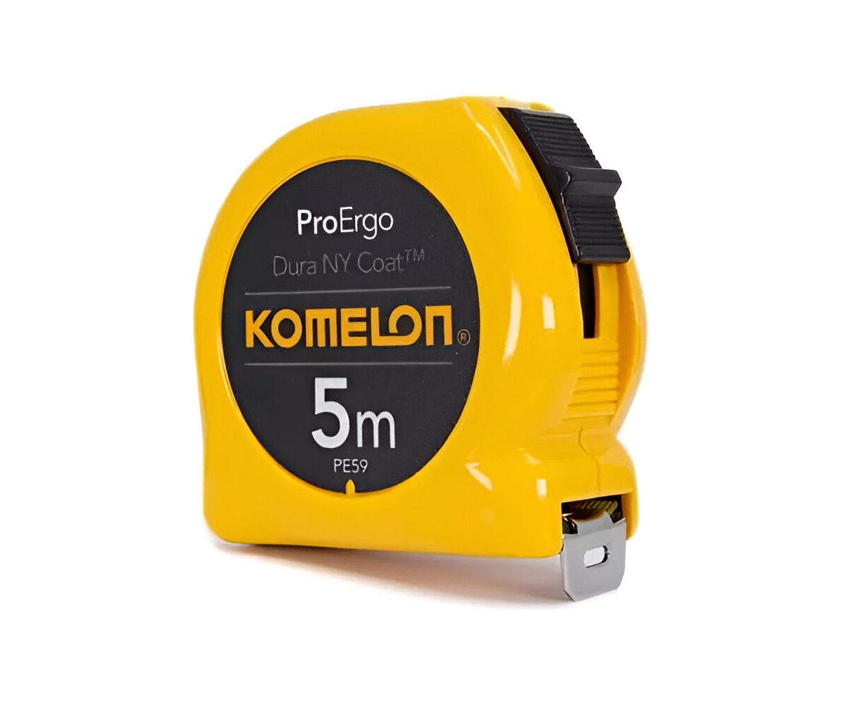 CINTA METRICA KOMELON AMARILLA 5 MTS PROERGO