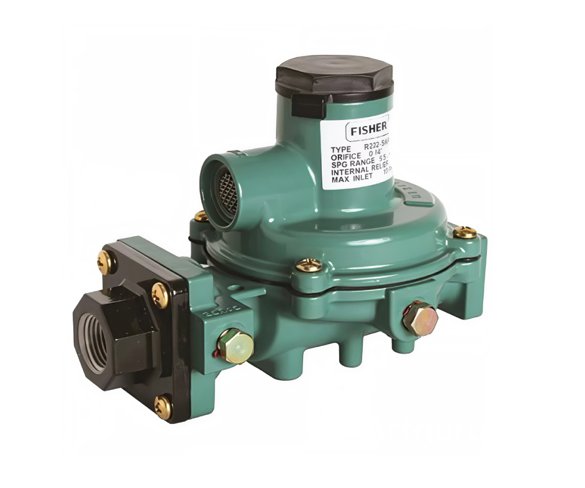 REGULADOR IND GAS BAJA VERDE 3/4X3/4 FISHER