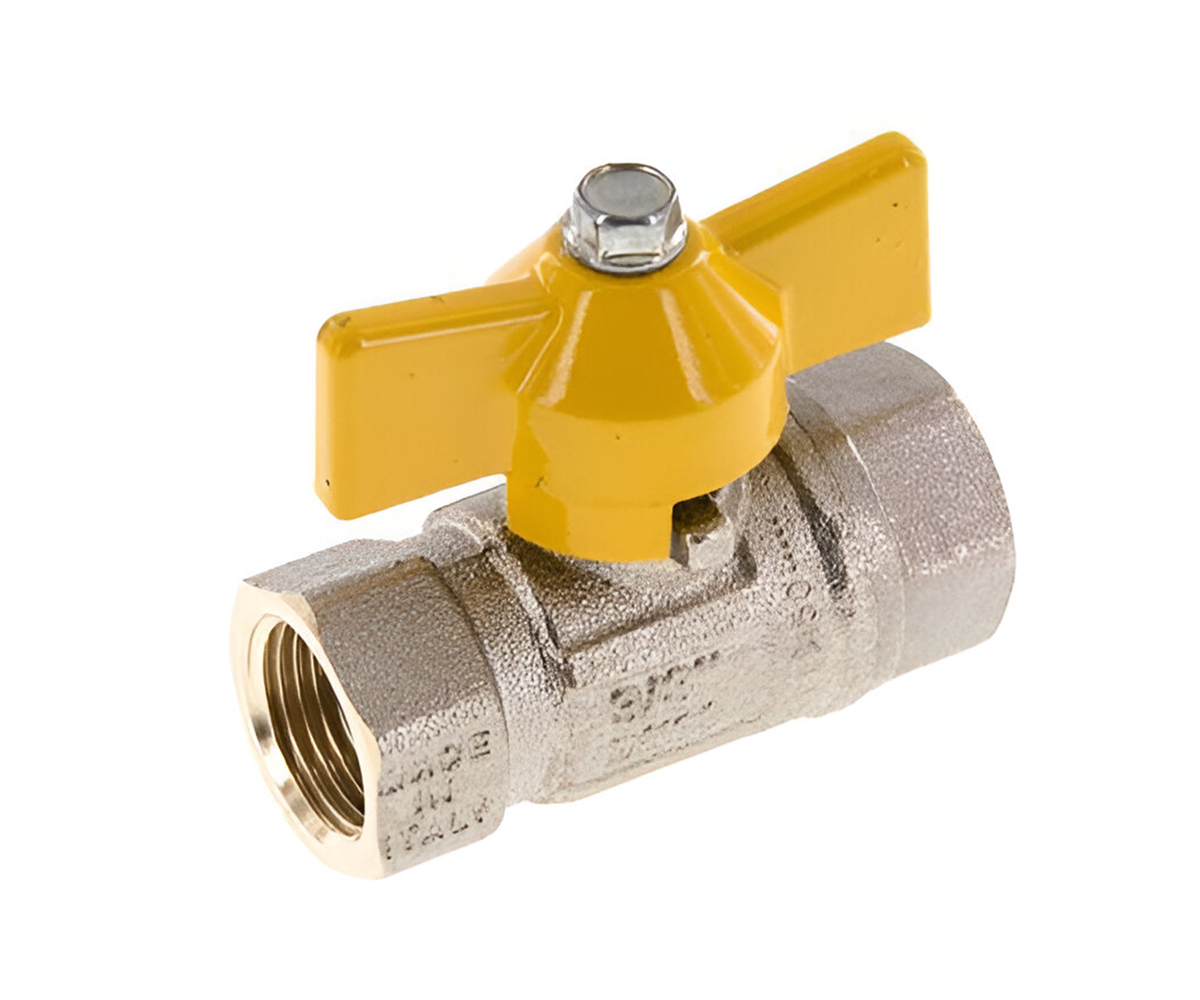 LLAVE DE BOLA MARIPOSA ITALIA 3/8 P/GAS