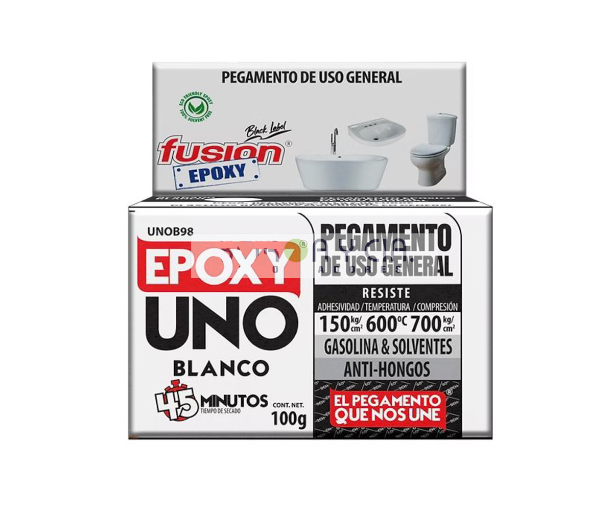 ACERO PLASTICO EPOXI FUSION UNO BLANCO 100GR