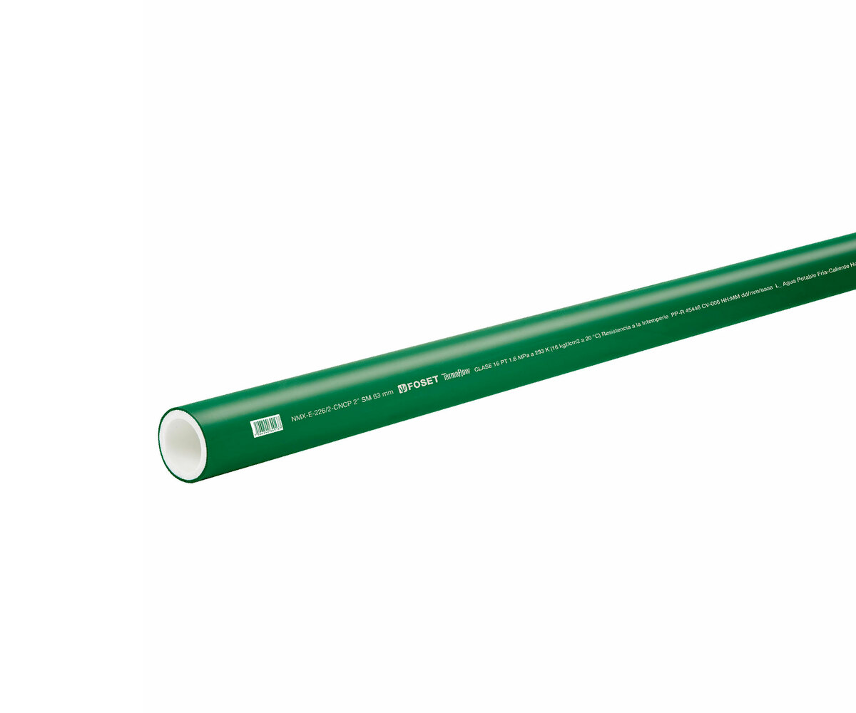 PPR TUBO VERDE 25MM DE 3/4 X 13 PIES