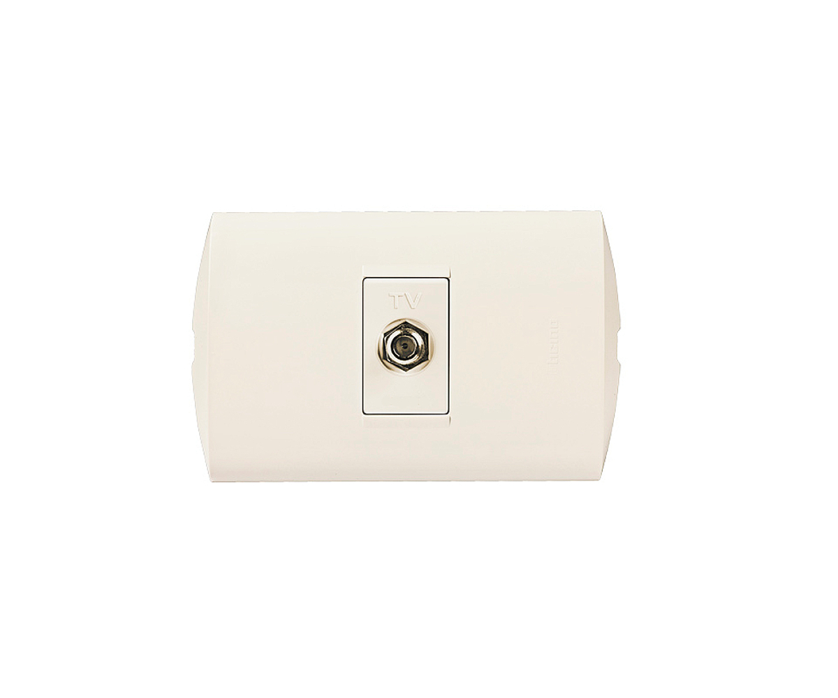 EG MARFIL TOMA COAXIAL 1007-V