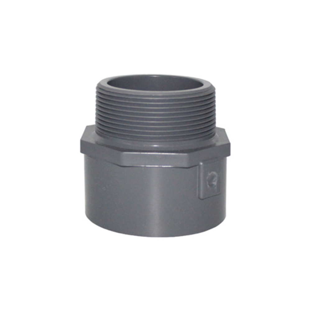 ADAPTADOR MACHO 1 PVC GRIS SCH-80 ERA (200)