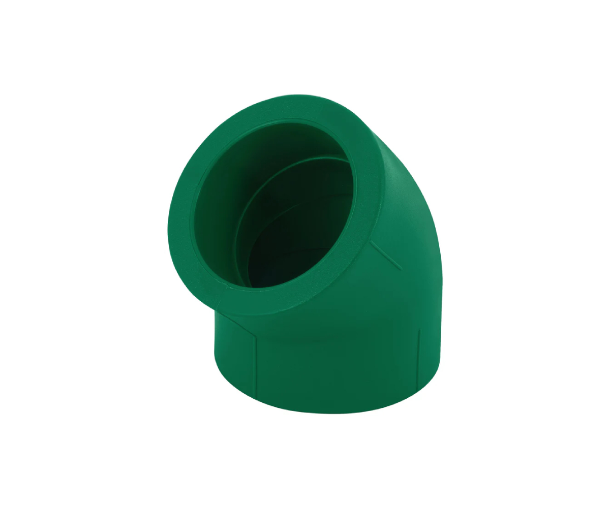 PPR CODO VERDE 63MM X 45 (2 X 45)