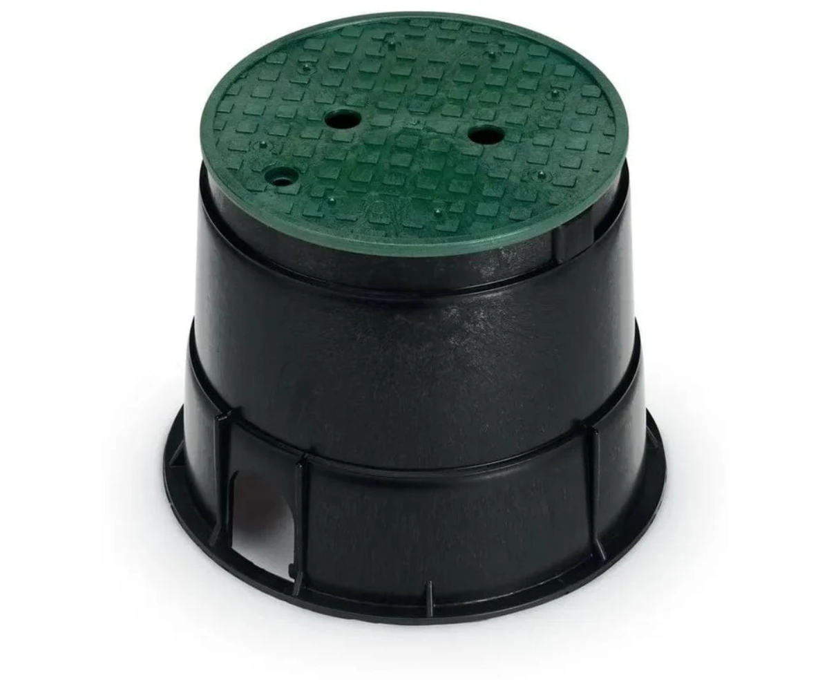 REGISTRO PLAST REDONDO P/JARDIN P/VALVULA 6 TAPA VERDE ERA