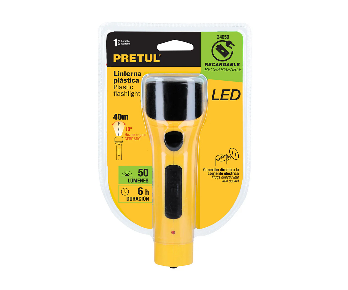 FOCO 3 LED RECARGABLE PRETUL LILE 3P (24050)